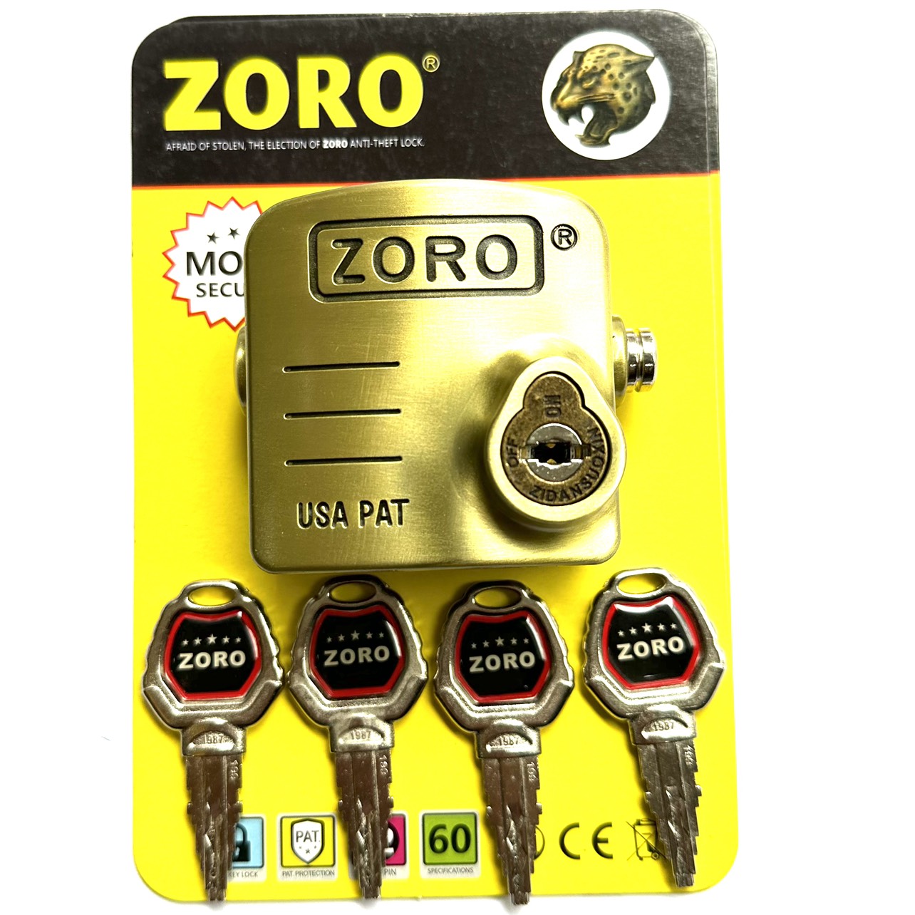 ổ khóa chụp zoro,chìa kiếm